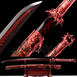 Manganstahl Schwert scharf Kampfkunst Kung Fu Breitschwert Klingenbruderschaft - Bild 1 von 12