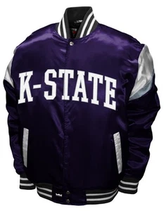 Kansas State Wildcats Franchise Club Power Satin Jacket - Purple - Picture 1 of 3