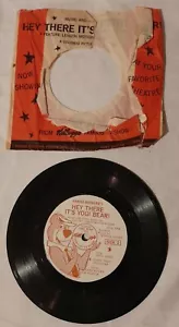 HEY THERE IT'S YOGI BEAR 33 1/3 rpm / Rare HANNA-BARBERA kellogg's TV promo - Picture 1 of 2