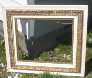 Large Antique Gold Gilt Leaf Frame 26"x30" Fits 16"x20" Needs Repainting. - Picture 1 of 12
