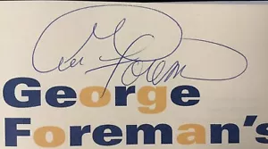 George Foreman Signed Book Big Book Of Grilling Barbecue HCB Auto Boxing JSA - Picture 1 of 4