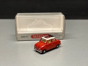 Glas Goggomobil Oldtimer classic car Auto Faltdach offen rot Wiking H0 1:87 OVP - Bild 1 von 12