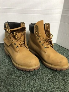 Timberland Premium 6 Inch Men's Size 8.5 Waterproof Boots 10061 Wheat Work Boots - Picture 1 of 9