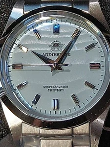 Orologio vestito Addiesdive All SS 36 mm VH31 Deep Sea Hunter bambino quadrante blu texture - Foto 1 di 9