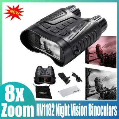 NV2180 8X Digital Zoom Night Vision Infrared Binoculars Scope Video IR Camera - Image 1 of 4