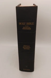 holy bible cyclopedic concordance scofield reference   1945 harc cover - Picture 1 of 15
