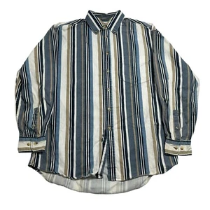 Vintage 90s Rustler Shirt Mens Large L Pocket Striped Western Brushpopper Style - Bild 1 von 10