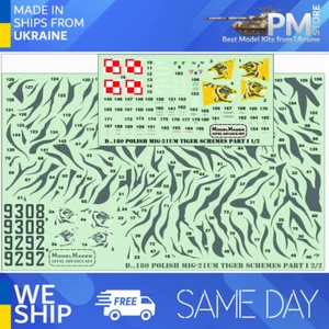 ModelMaker D72180 1/72 Polish MiG-21UM Tiger Schemes Part I - Bild 1 von 5