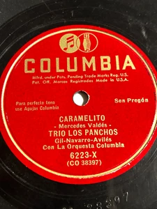 Rare Latin Mexico Trio Los Panchos - Carmelito/Lejos de Borinquen - Bolero 78RPM - Picture 1 of 2
