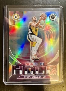 2023-24 Panini Hoops Premium Stock Hoopla #11 Tyrese Haliburton Silver Prizm - Bild 1 von 2