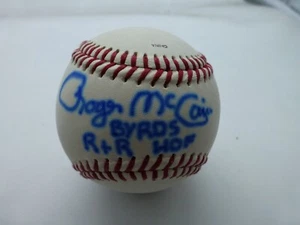 Roger McGuinn (The Byrds) Signed Little League Baseball with Case & COA - Picture 1 of 4