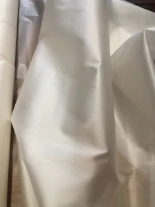 Reiner Seidensatin Organza, 140 cm breit, weiß, Meterware - Bild 1 von 2