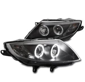 Fit Factory HID 03-08 BMW Z4 Halo Projector Headlight Headlamp Lamp Black LH+RH - Picture 1 of 11
