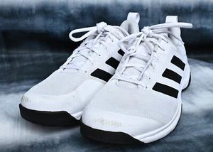 adidas Men's Game Spec Athletic Sport White Sneakers Tennis Shoes Sz 11 - Picture 1 of 10