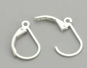 Ohrstecker 925er Sterling Silber 16mm Ohrringe Klapp Brisuren Ohrhaken Silber3 - Bild 1 von 2