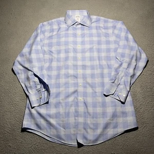 Brooks Brothers Hemd Herren 16,5 2/3 Regent kariert Baumwolle langarm bügelfrei - Bild 1 von 9