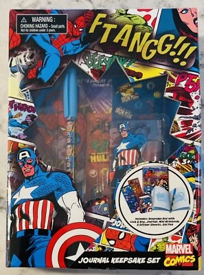 NEW & SEALED ~ MARVEL COMICS JOURNAL KEEPSAKE SET ~ LOCK & KEY * PEN * NOTEBOOK - Image 1 of 3