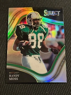 2022 Panini Select Draft Picks Randy Moss Field Level #162 Silver PRIZM - Image 1 of 3