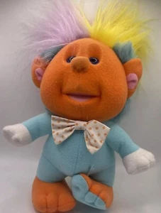 Vintage 1989 Playskool Hobnobbins Troll Cousin Poof Plüschtier 10 Zoll Spielzeug - Bild 1 von 8