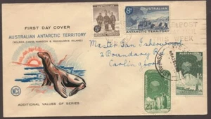 1959 Australian ANTARCTIC Territory AAT Definitives Set of Stamps on WCS FDC - Picture 1 of 1