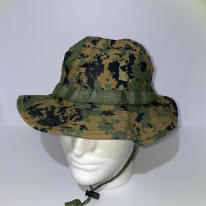 Marpat Woodland USMC Boonie Hat Size M Sekri Industries - Picture 1 of 7