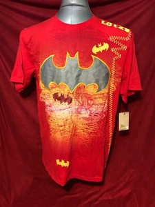 Batman RED DC Comics Licensed Gotham Dark Knight Shirt Adult XL NWT! - Picture 1 of 3