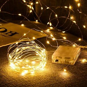 20-100 LED Battery Powered Copper Wire String Fairy Lights Xmas Wedding Party AU