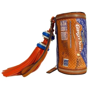 Digestive Clutch by ANYA HINDMARCH "Ginger nuts" Orange Color - Picture 1 of 1
