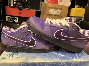 Nike SB Dunk Low x Concepts Purple Lobster Travis Powerpuff Sz 8 Special Box New - Picture 1 of 8