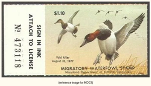 D2K Maryland Duck Stamp 1976 $1.10 mint w/tab - Picture 1 of 1