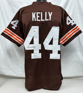 Leroy Kelly Signed Custom Brown Player Jersey (L) PSA COA 770 - Picture 1 of 6