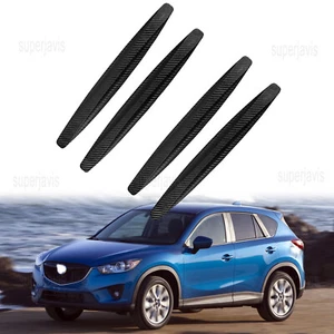Carbon Fiber Grain Anti-Collision Strip Bumper Guard Protector For Mazda CX-5 - Picture 1 of 13