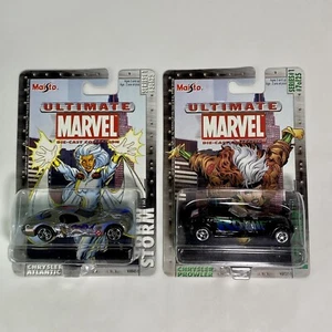 Maisto Ultimate Marvel Diecast Chrysler Atlantic & Prowler 1:64 Series 1 #5 & #7 - Picture 1 of 15