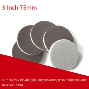 3 Inch 75mm Sponge Polishing Sanding Discs Hook Loop Sandpaper Red Grit 150-2000 - Picture 1 of 3