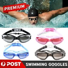 Anti Fog Swimming Goggles UV Glasses Adjustable Earbuds Nose Clip Adult Kids NEW