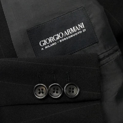 GIORGIO ARMANI BLACK LABEL BORGONUOVO SUIT STRIPED SUIT 40 R - Image 1 of 4