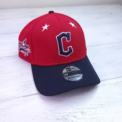 Cleveland Indians Guardians Hat New Era 39Thirty Size M/L 2025 All Star Game - Image 1 of 4