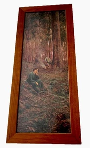🖼️’Lost’ Frederick McCubbin - Framed Vintage Reproduction Print- Australian Art - Picture 1 of 7