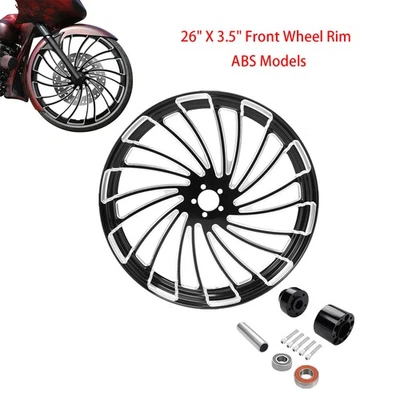 Llanta delantera de 26"" buje de disco único apto para Harley Road Glide modelos ABS 08-23 Foto 1 de 4