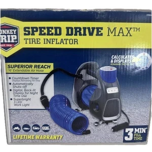 Bell Auto Tire Inflator 3 Minute Inflate Time digital display Monkey Grip {G} - Foto 1 di 9
