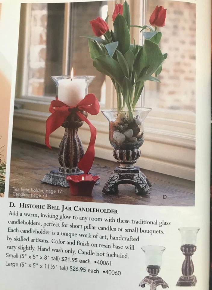Candelabros históricos Southern Living at Home (2) Bell Jar Foto 1 de 1