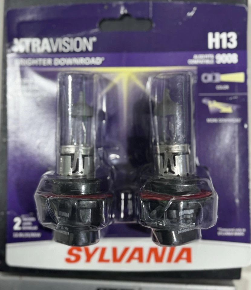 Lâmpada de halogênio para farol Sylvania H15 XtraVision, pacote com 2, vários carros compatíveis - Imagem 1 de 4