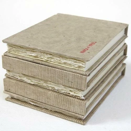 KHADI HANDMADE RAG PAPER HARDBACK SKETCHBOOK HB5WR 13 x 16 cm White Rough
