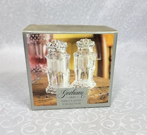 Gorham Crystal 1831 Emily’s Attic Collection Salt & Pepper Shakers Germany NOS - Picture 1 of 8