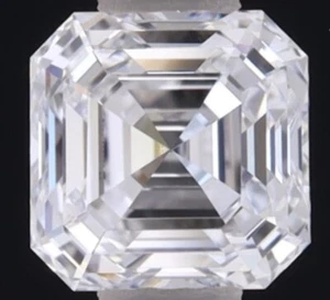 LAB GROWN IGI CERTIFIED Diamond 0.50 Ct ASSCHER D Color VVS1 Clarity HPHT - Picture 1 of 9