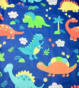 1/2 YD New Quilting Fabric Cartoon Dinosaur Toss Cotton Sewing Material - Foto 1 di 1