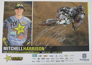 Mitchell Harrison supercross motocross signed autographed 11x17 Poster COA. - Picture 1 of 1