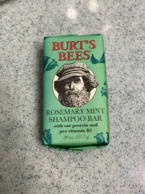 Barras de champú Burt’s Bees .80 oz romero menta tamaño de viaje NUEVO Foto 1 de 2