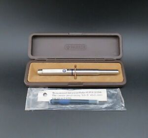 Vintage English Parker 25 Flighter Fountain Pen with Box. 1982 – Mint & Unused