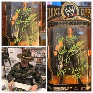 AUTOGRAPHED SGT SLAUGHTER DELUXE CLASSIC FIGURE - Picture 1 of 4